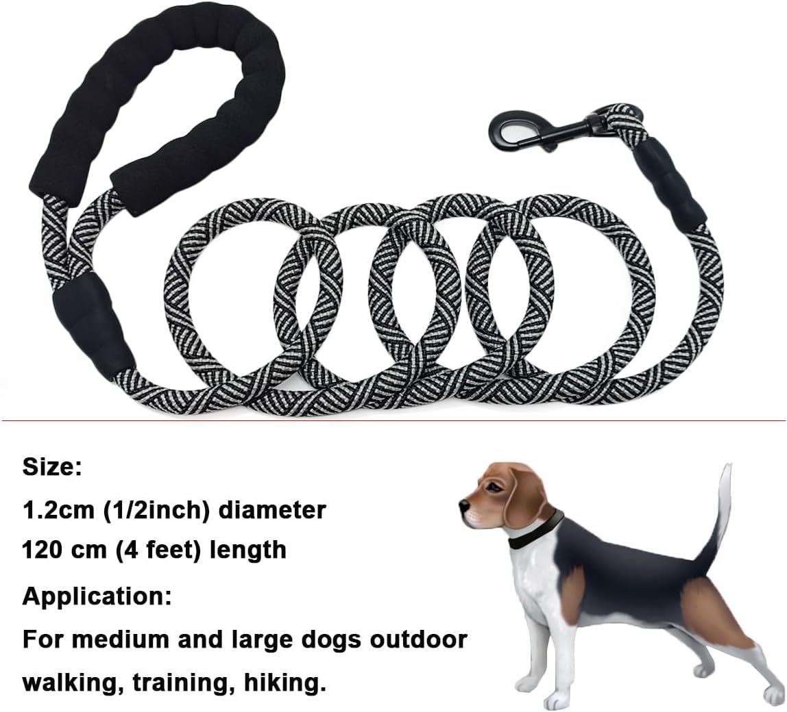 MayPaw braided nylon dog lead in use outdoors