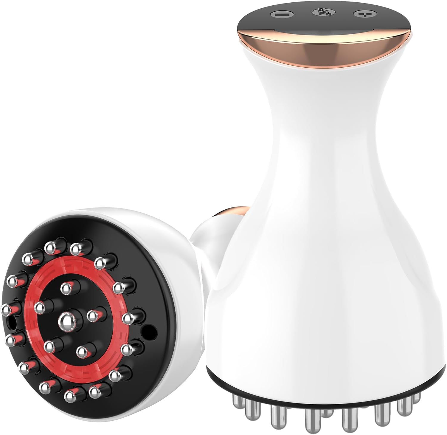 GTQKING Sculptigue 4-in-1 Lymphatic Drainage Massager front view showing ergonomic body sculpting rollers.
