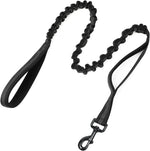 Rabbitgoo tactical bungee dog leash front view premium heavy duty pet lead