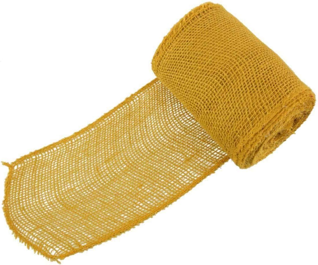 BambooMN JubileeYarn burlap jute craft ribbon front view roll