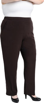 Briggs New York women's plus size pull on dress pant front view workwear