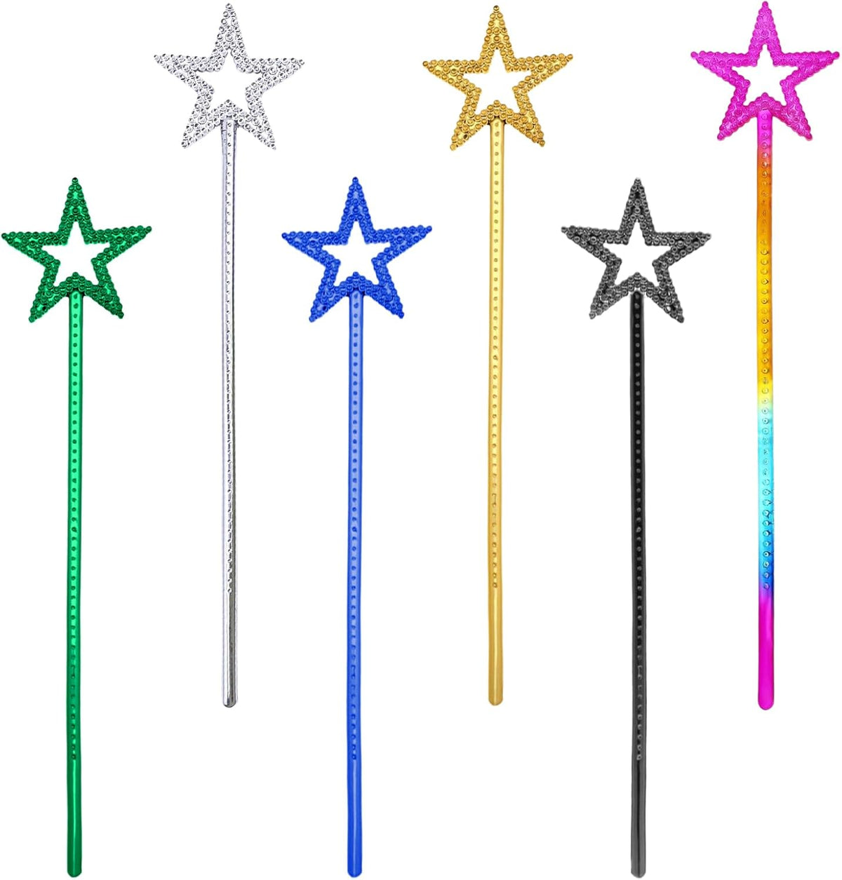Uyuoo 6 pack magic wand set for kids front view