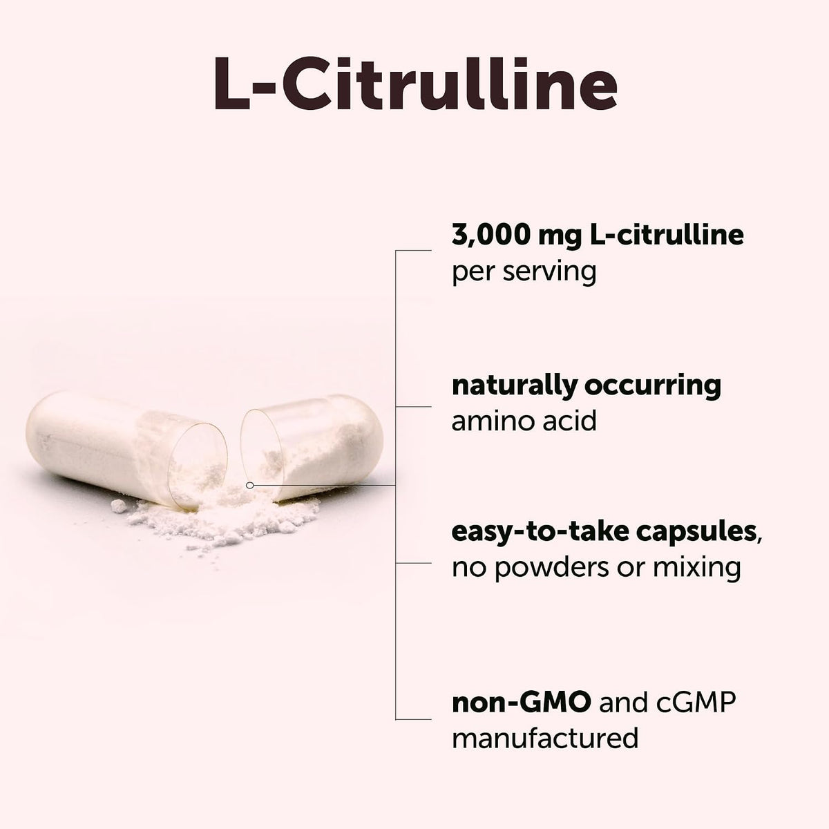 Micro Ingredients L-Citrulline capsules close up texture
