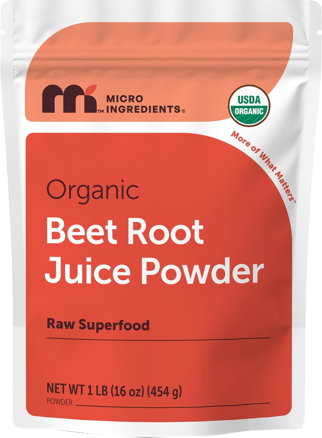 Micro Ingredients Organic Beet Root Juice Powder Front View