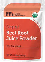 Micro Ingredients Organic Beet Root Juice Powder Front View