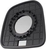 Automotive replacement rear view mirror glass component