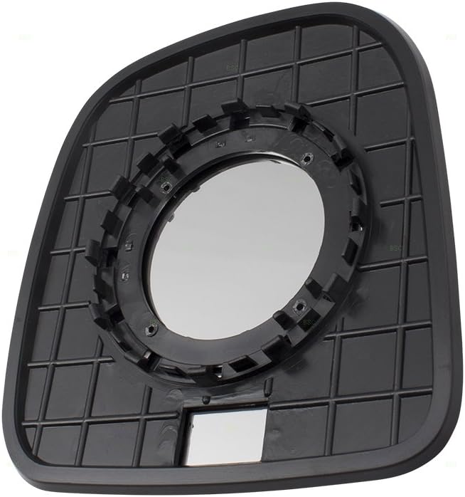 Automotive replacement rear view mirror glass component