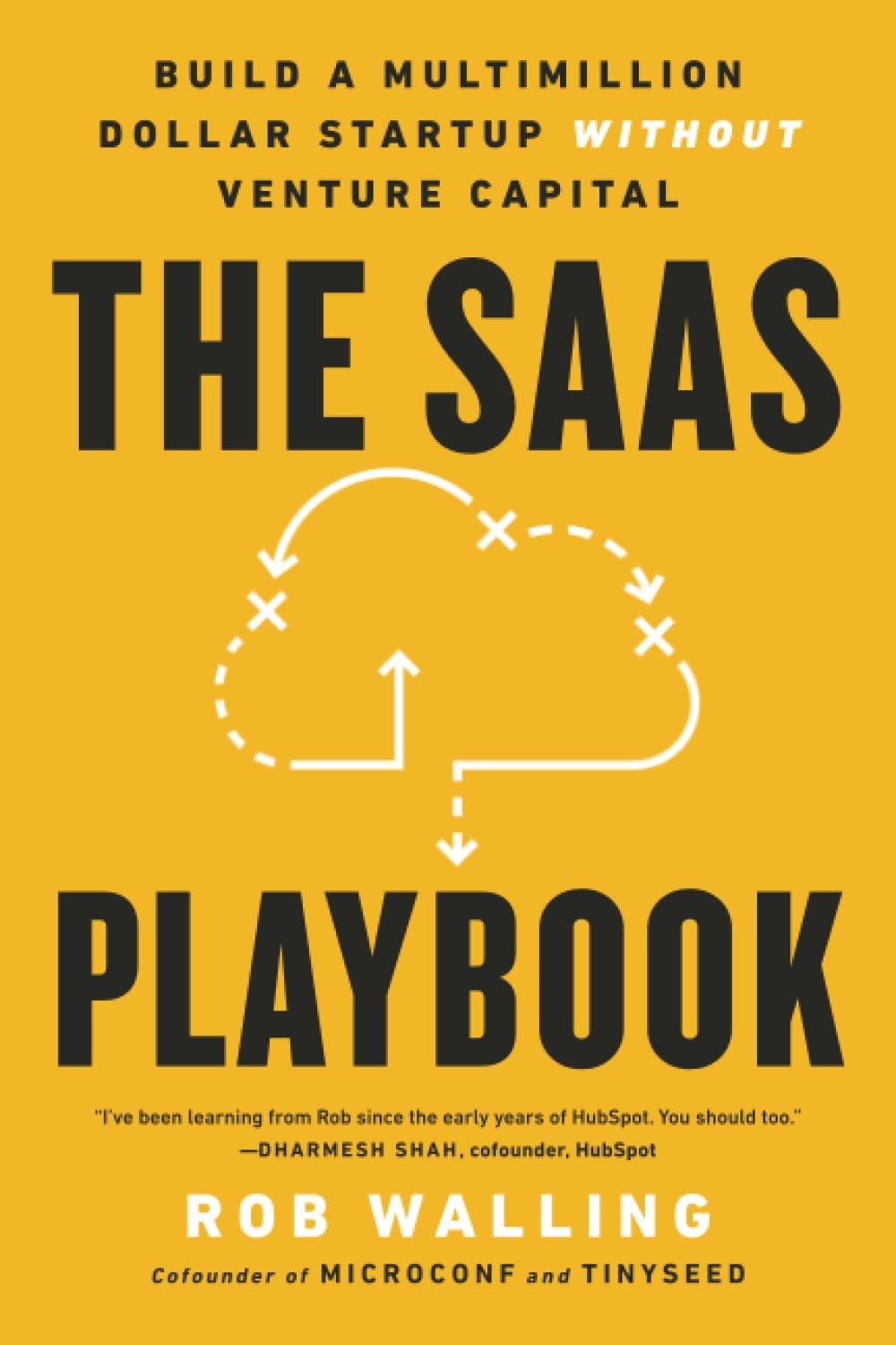 Rob Walling The SaaS Playbook Paperback front view bestseller book