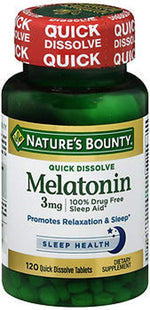 Natures Bounty 120 count sleep support supplement bottle group