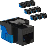 ICC CAT5e Keystone Jack with Inline IDC No Pair Split Wiring (Easier Termination) UL Listed PoE++ TAA VoIP Compliant for Wall Plate or Patch Panel, Works with JackEasy Termination Tool, Red - Image 14