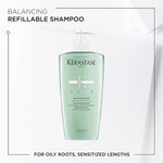 Detailed view of Kerastase Specifique shampoo 500ml bottle