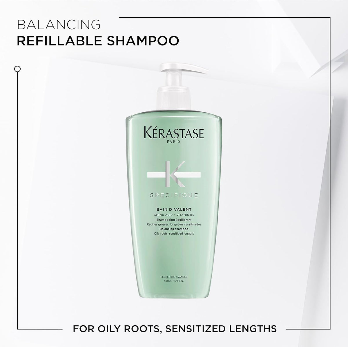 Detailed view of Kerastase Specifique shampoo 500ml bottle