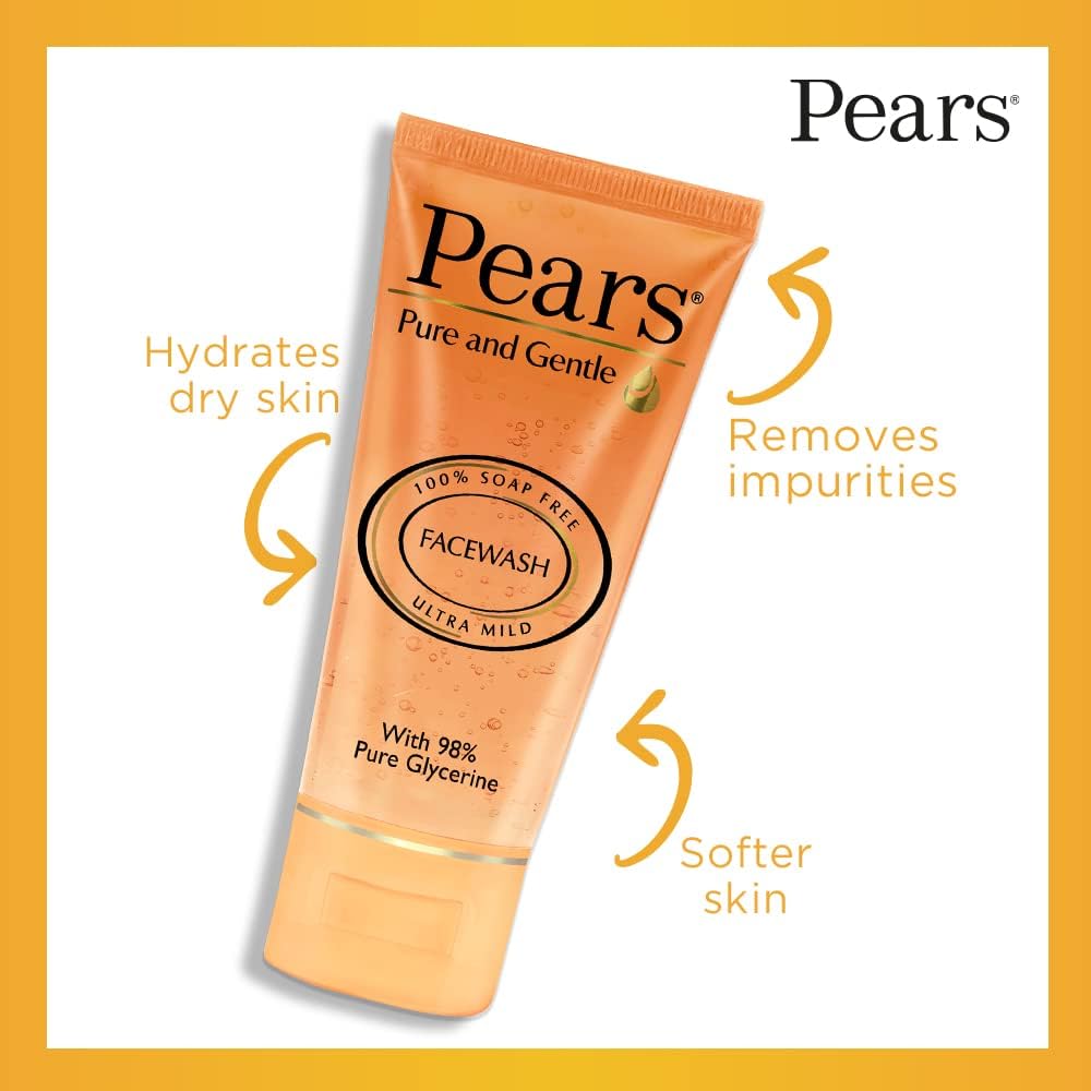 Pears facewash clear gel formula texture shot