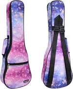 Cloudmusic 23 inch ukulele gig bag backpack straps rear view