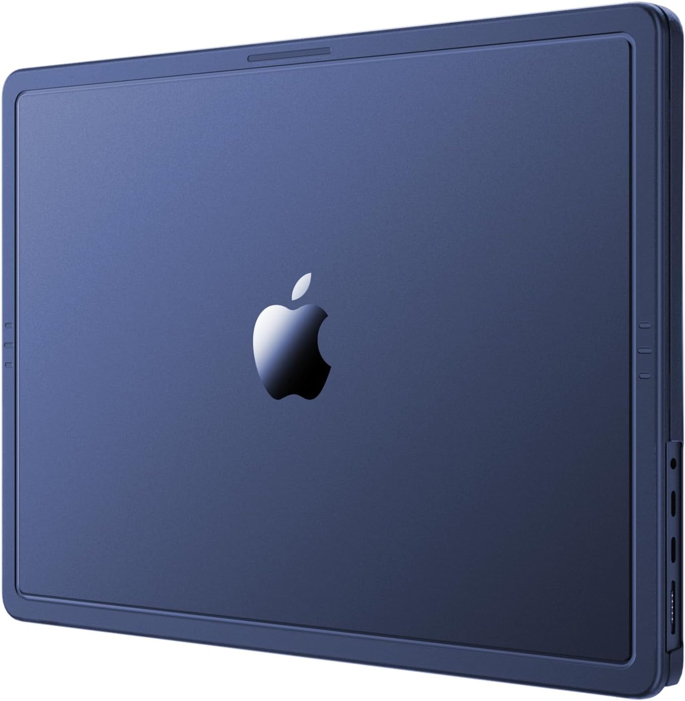 Soonjet CrackGuard MacBook Air 15 inch case in Midnight Clear front view protecting the laptop top lid.
