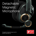 EPOS H6Pro gaming headset detachable magnetic microphone close up