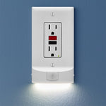 SnapPower Single MotionLight [for Duplex Outlets] - Motion Detecting LED Night Lights Built-in to Wall Plate - Bright/Dim/Off Options - Auto On/Off Sensor - (Duplex, Light Almond) - Image 13