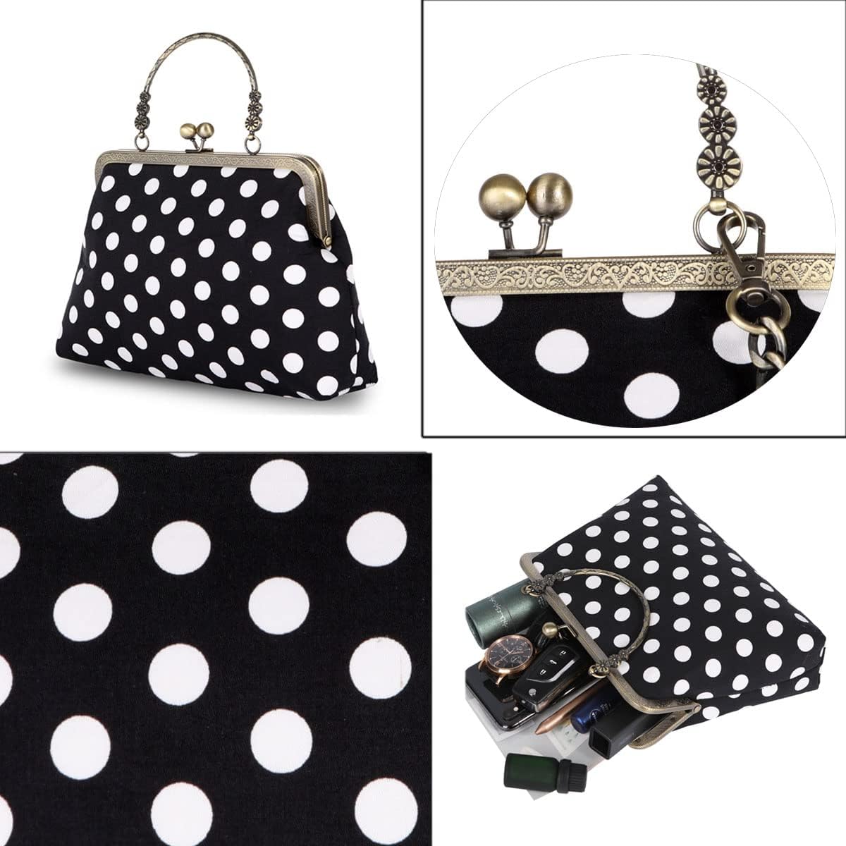 Abuyall floral purse displayed on clean background