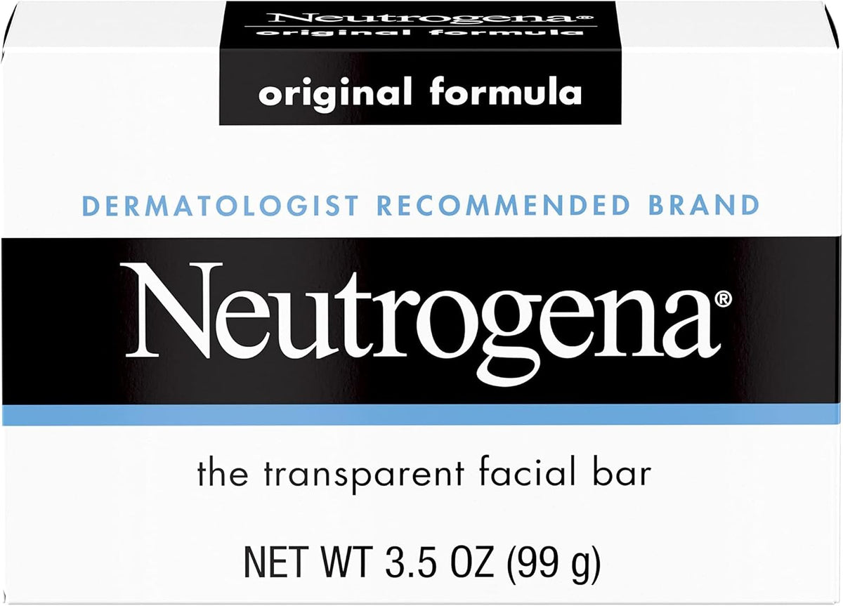 Neutrogena Original Amber Bar Facial Cleansing Bar with Glycerin, Clean-Rinsing, Transparent Face Soap, Free of Harsh Detergents, & Dyes, 3.5 oz - Image 15
