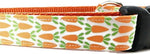 Caninedesign quality dog collars carrot pattern front view