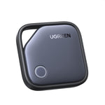 UGREEN FineTrack Smart Finder Bluetooth tracker front view showcasing the compact square design with an integrated keychain hole