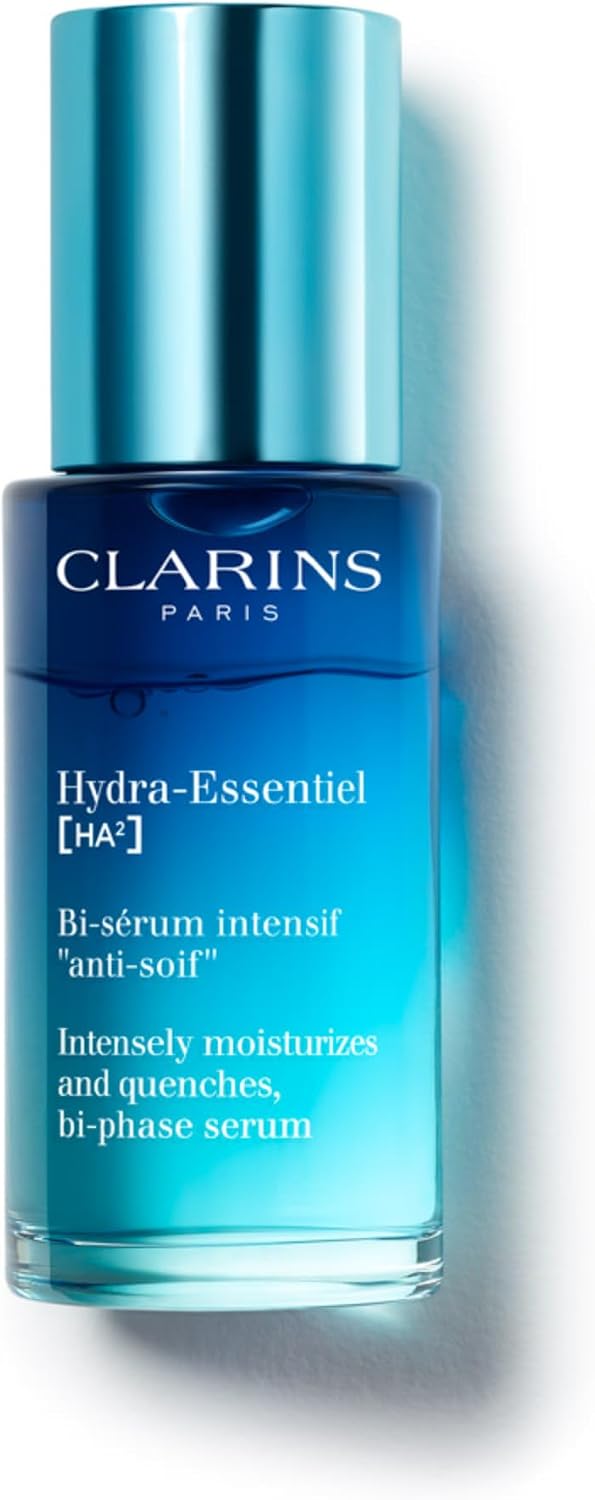 Clarins Hydra-Essentiel Bi-Phase Face Serum front view bottle packaging