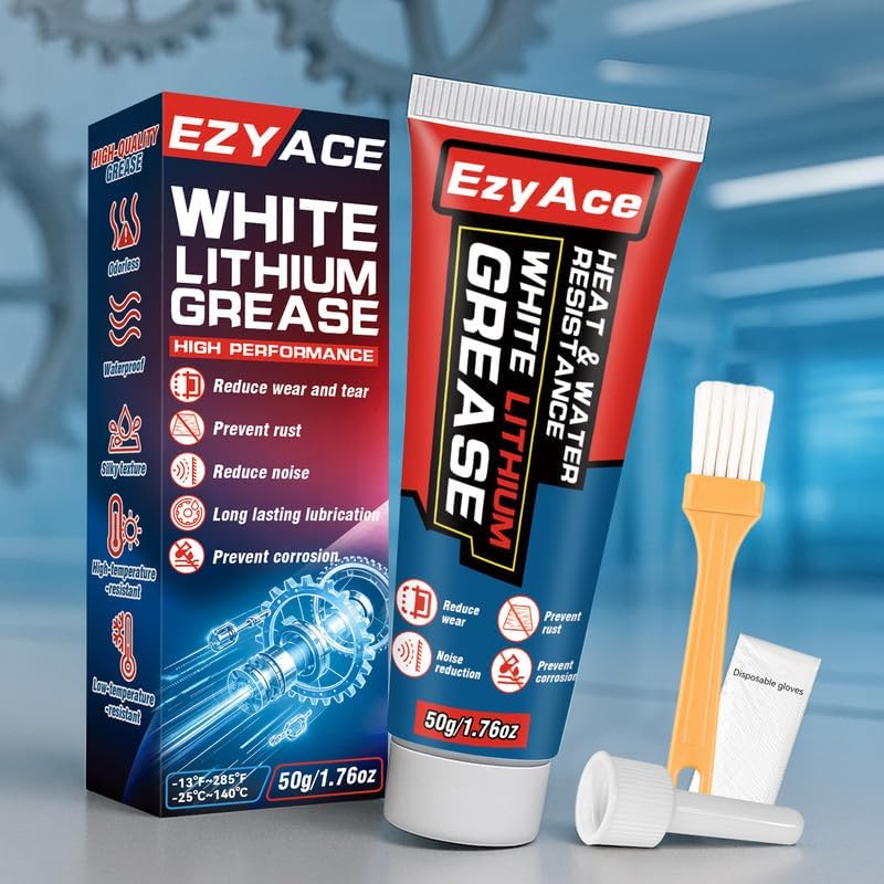 Ezyace white lithium grease squeeze tube front view