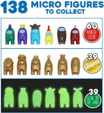 Just Toys Among Us micro figures glow-in-the-dark variant showcase