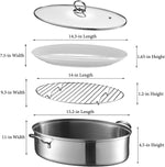 Eglaf oval cookware set showing ceramic plate steaming rack and plate chuck