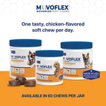 Virbac advanced mobility supplement for medium dogs weighing forty to eighty pounds.