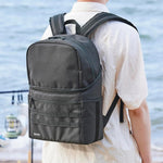 LIHIT LAB SFJ Stand Backpack back panel and shoulder straps