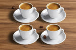 Cuisinox porcelain cup bottom base brand engraving detail