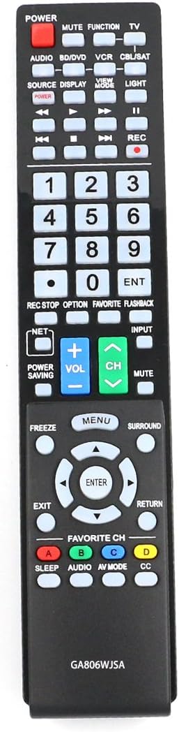 ZdalaMit GA806WJSA replacement remote control front view
