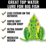 Lunkerhunt Lunker Frog topwater bait with extended legs