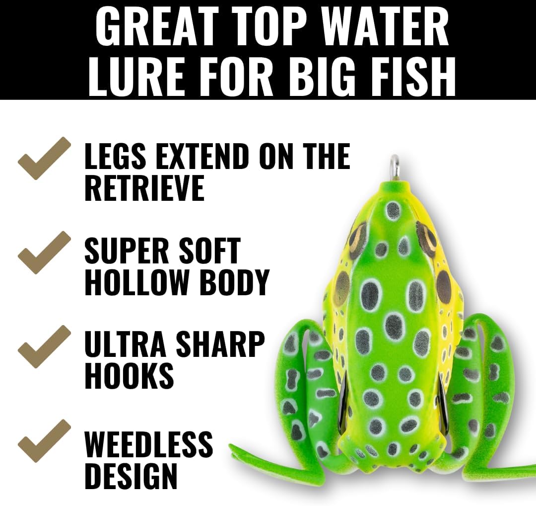 Lunkerhunt Lunker Frog topwater bait with extended legs