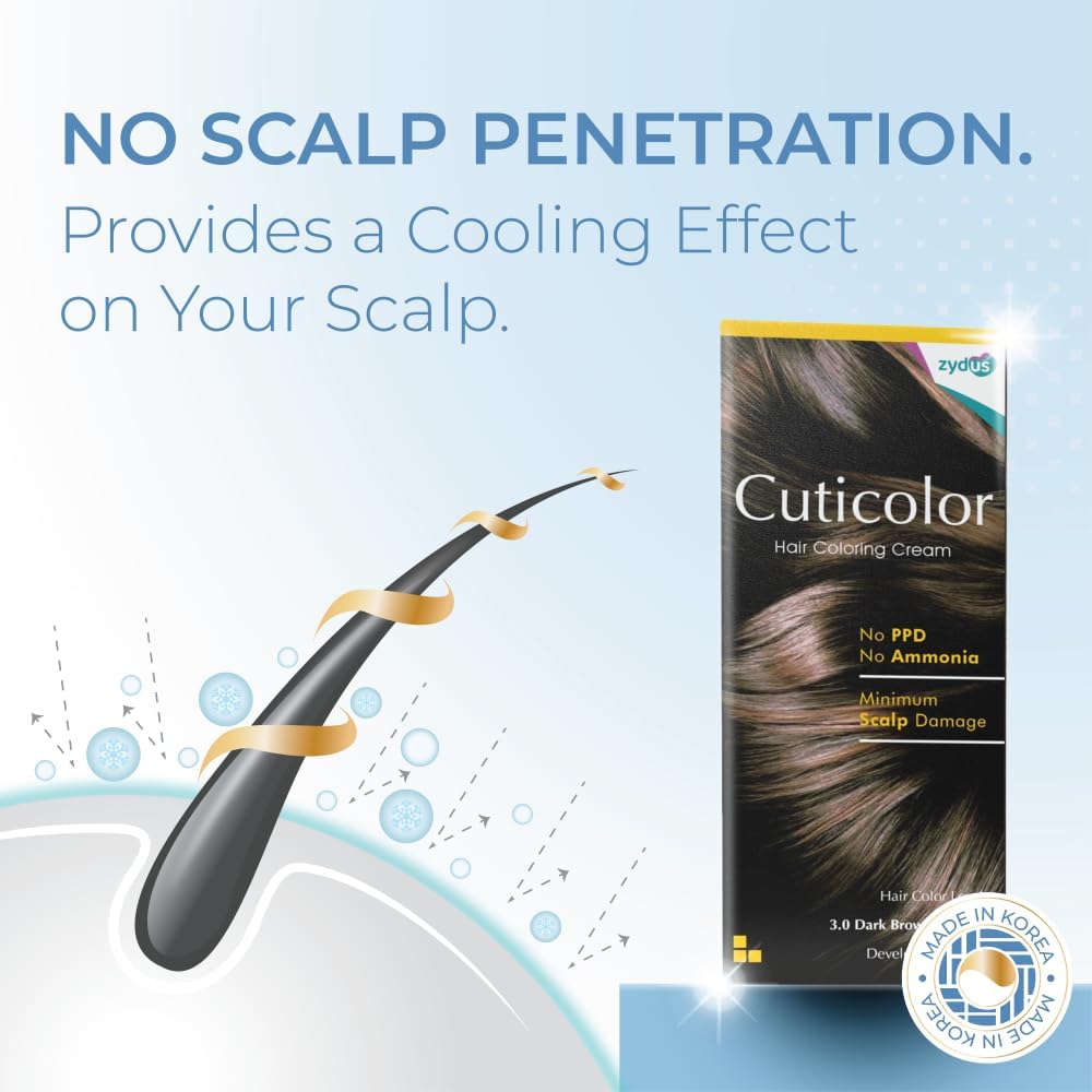 Cuticolor sensitive scalp hair color ingredients label