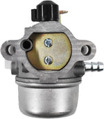 Top angle view of carburetor body and choke mechanism.