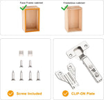 Luokim soft close cabinet hinges installed on door frame