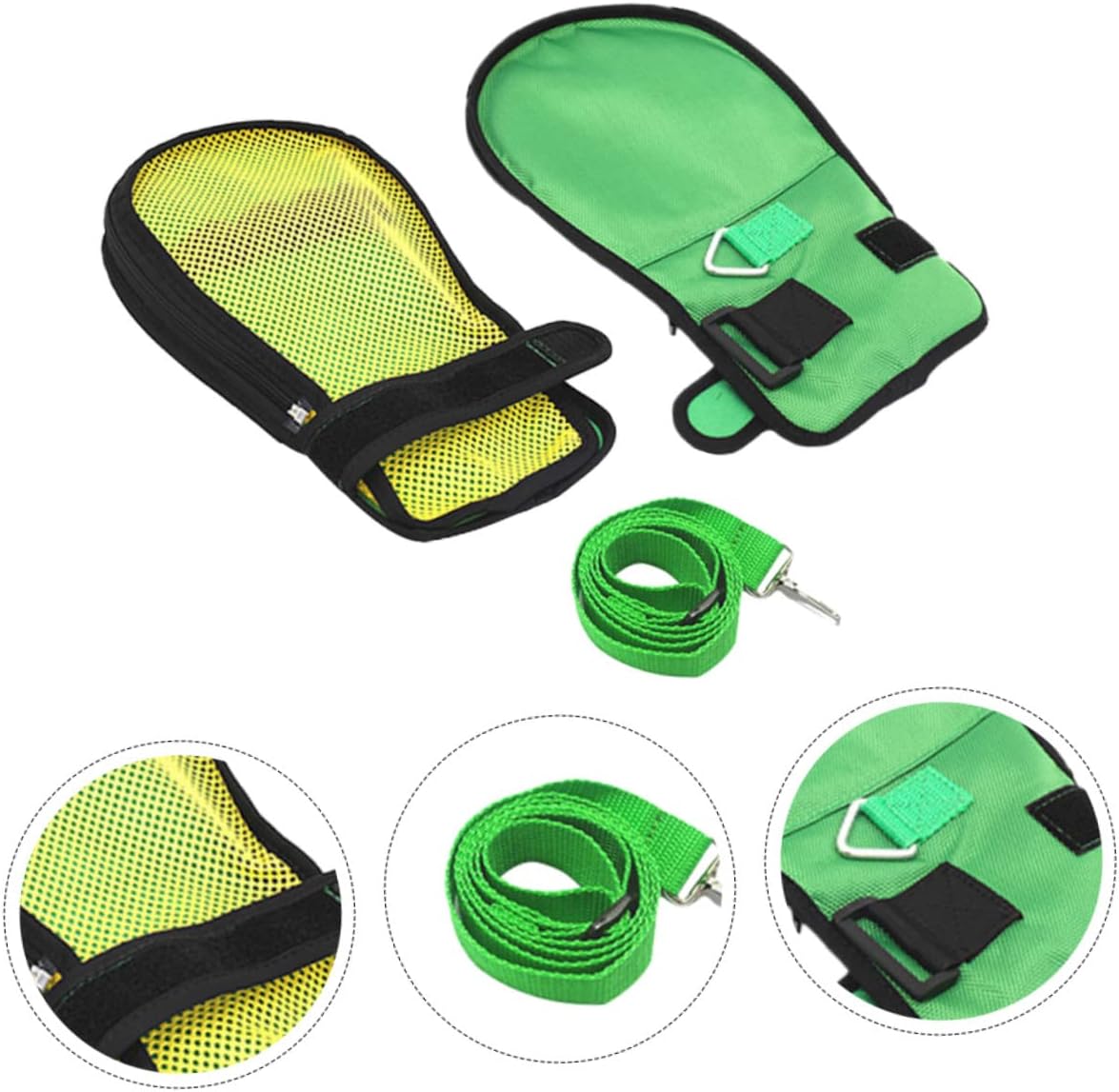 Adjustable Finger Control Mitt for Elderly Breathable Mesh Hand Protectors Safety Gloves Detachable Design for Comfort and Easy Cleaning - Image 1