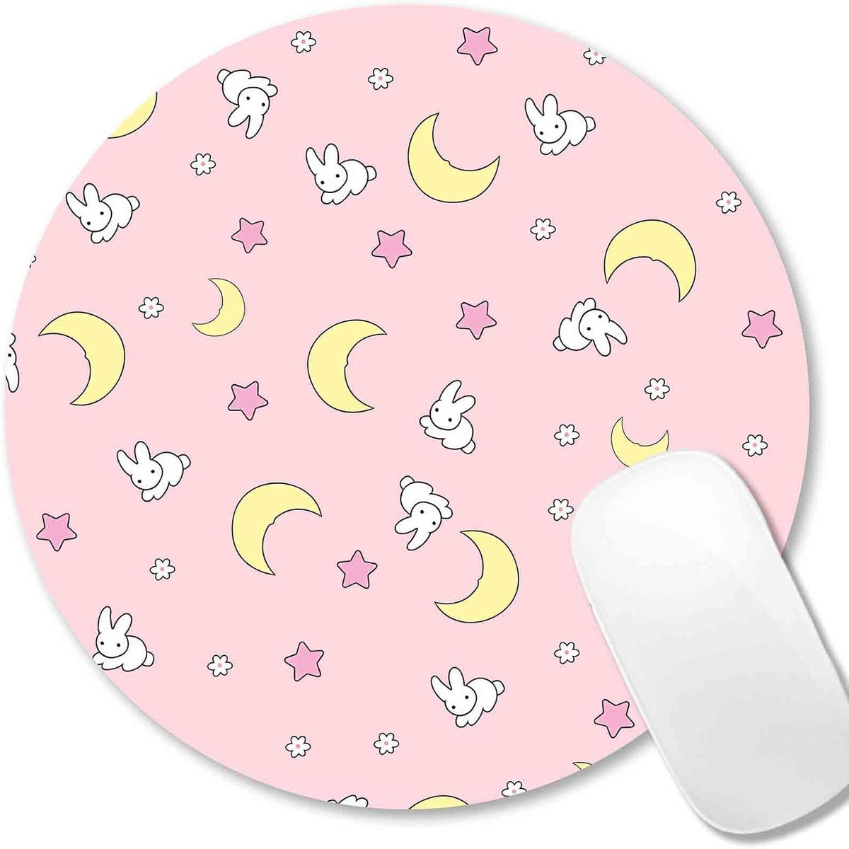 Funny Cute Cat Round Mouse Pad Small, Animal Mouse Pads for Desk, Sweet Colorful Watercolor Cat Circular Mousepad for Kids Girls, Non-Slip Rubber Base Mini Mouse Mat for Laptop - Image 10