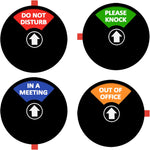 LoYinLo privacy sign front view with do not disturb indicator
