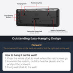 Xuanzit digital wall clock placed in a professional office workspace