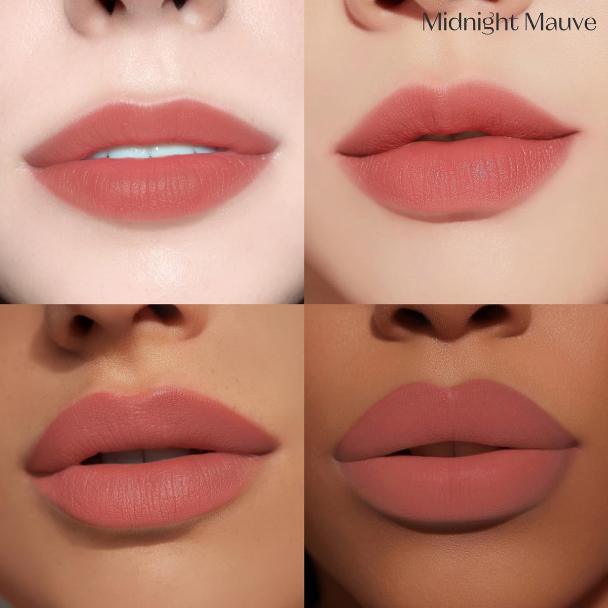 Korean makeup lip stain bottle in Midnight Mauve shade displayed upright on a clean studio background.