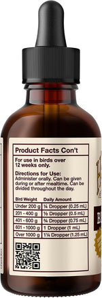 Organic feather plucking deterrent oil for exotic pet birds