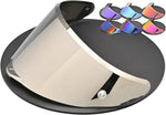 Logto replacement helmet face shield front view silver iridium visor