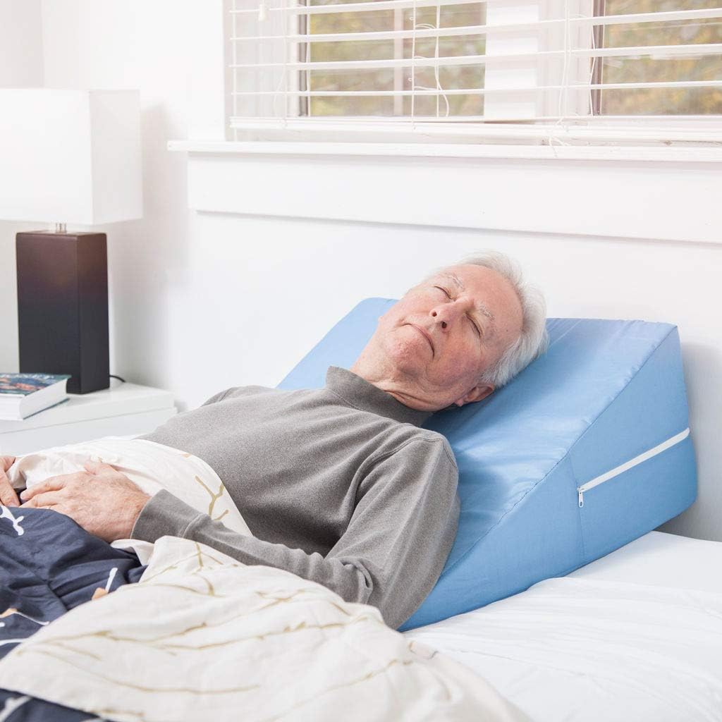 DMI leg elevation pillow positioned under knees