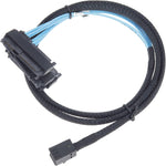 EDIMS Mini SAS to SAS cable front view showing connectors