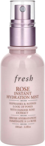 Fresh Rose Instant Hydration Mist front view bottle with moisturizing face spray formula