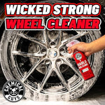 Chemical Guys Diablo wheel cleaner foam application on rim