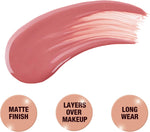 Charlotte Tilbury liquid matte blush wand in the iconic rosy nude shade.